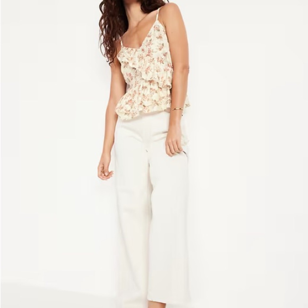 Old Navy Cream Floral Camisole